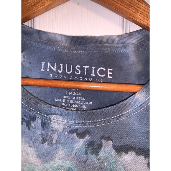 Injustice Mens S/S Graphic T Shirt Gods Among Us The Joker Video Game DC Large - Picture 3 of 4